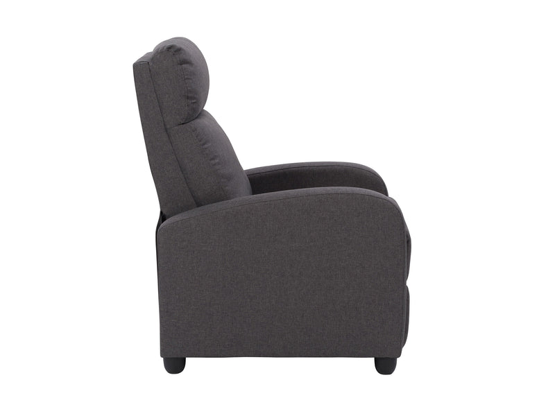 dark grey Push Back Recliner Ophelia Collection product image by CorLiving