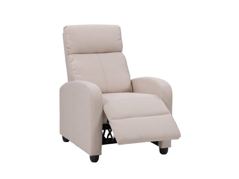 beige Push Back Recliner Ophelia Collection product image by CorLiving