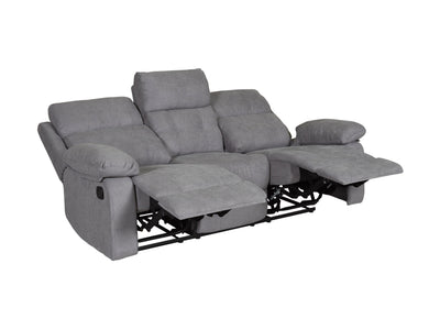 grey 3 Seater Recliner Sofa Oren Collection product image by CorLiving#color_grey