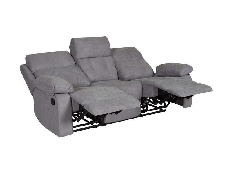 grey 3 Seater Recliner Sofa Oren Collection product image by CorLiving