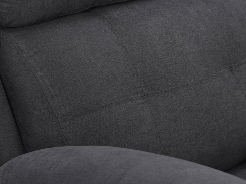 dark grey 2 Seater Recliner Sofa Oren Collection detail image by CorLiving
