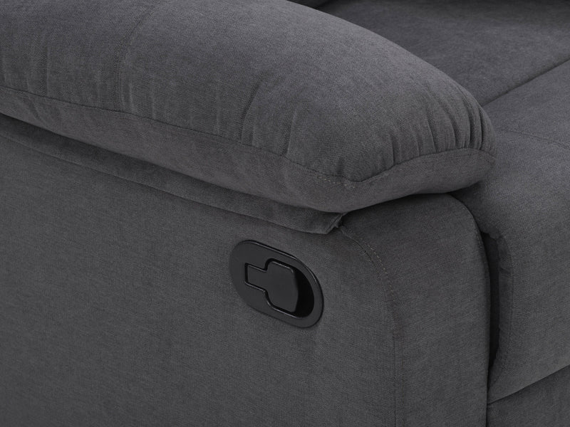 dark grey 2 Seater Recliner Sofa Oren Collection detail image by CorLiving