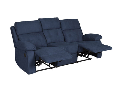 blue 3 Seater Recliner Sofa Oren Collection product image by CorLiving#color_blue