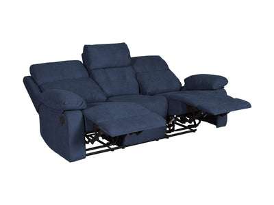 blue 3 Seater Recliner Sofa Oren Collection product image by CorLiving#color_blue