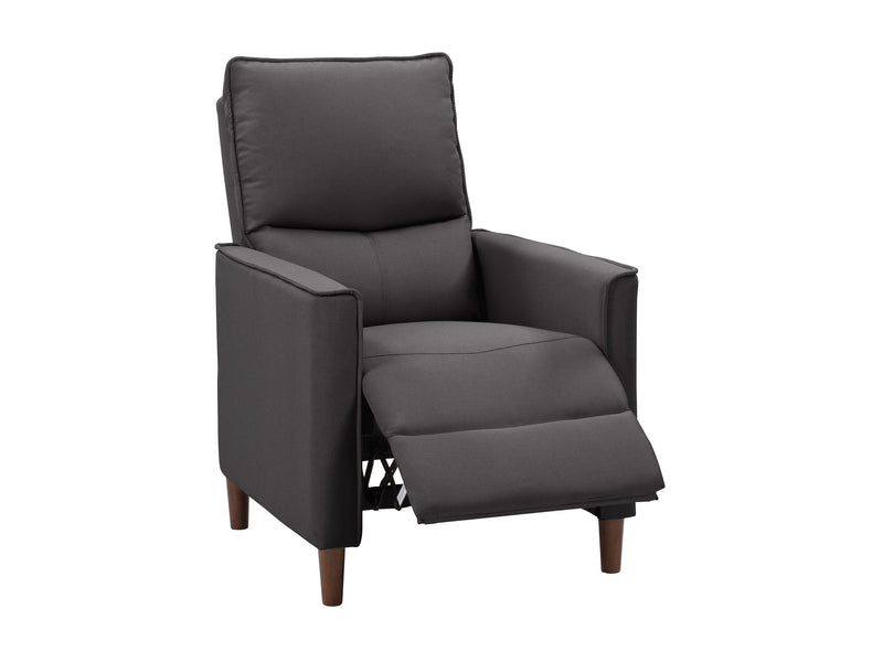 dark grey Mid Century Recliner Alder Collection product image by CorLiving