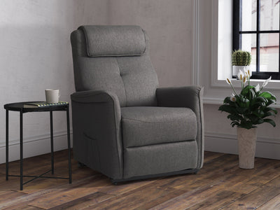 medium grey Power Lift Recliner Ashley Collection lifestyle scene by CorLiving#color_medium-grey