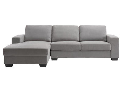 light grey Wide Sectional Couch, Right Facing Lyon collection product image by CorLiving#color_light-grey