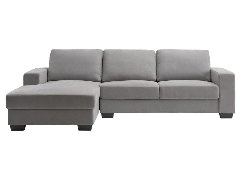 light grey Wide Sectional Couch, Right Facing Lyon collection product image by CorLiving