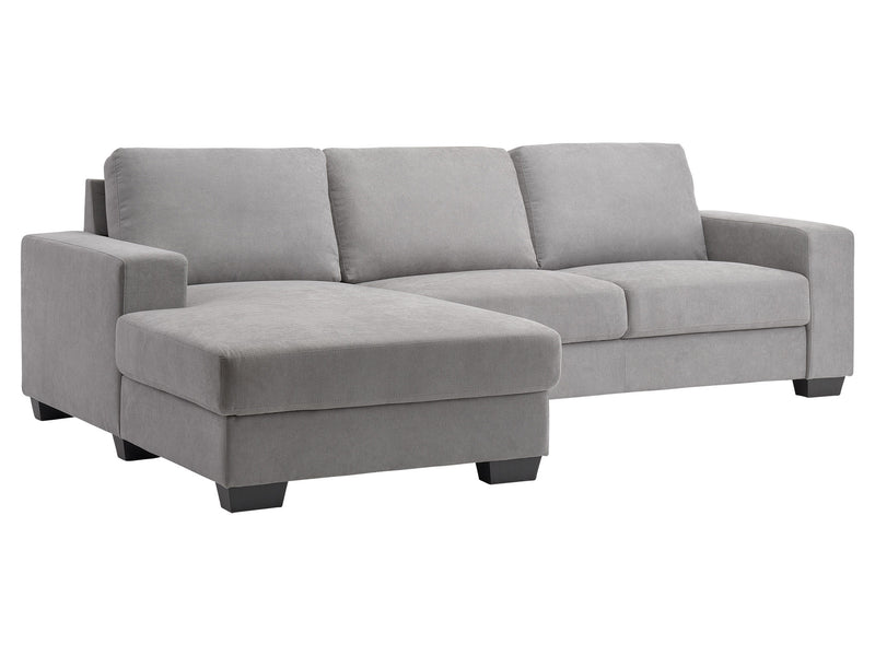 light grey Wide Sectional Couch, Right Facing Lyon collection product image by CorLiving