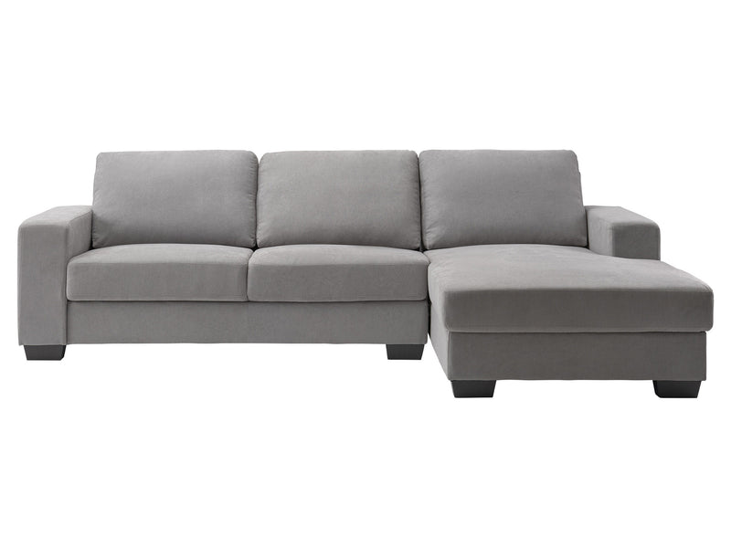 light grey Wide Sectional Couch, Left Facing Lyon collection product image by CorLiving