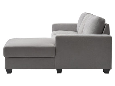 light grey Wide Sectional Couch, Left Facing Lyon collection product image by CorLiving#color_light-grey