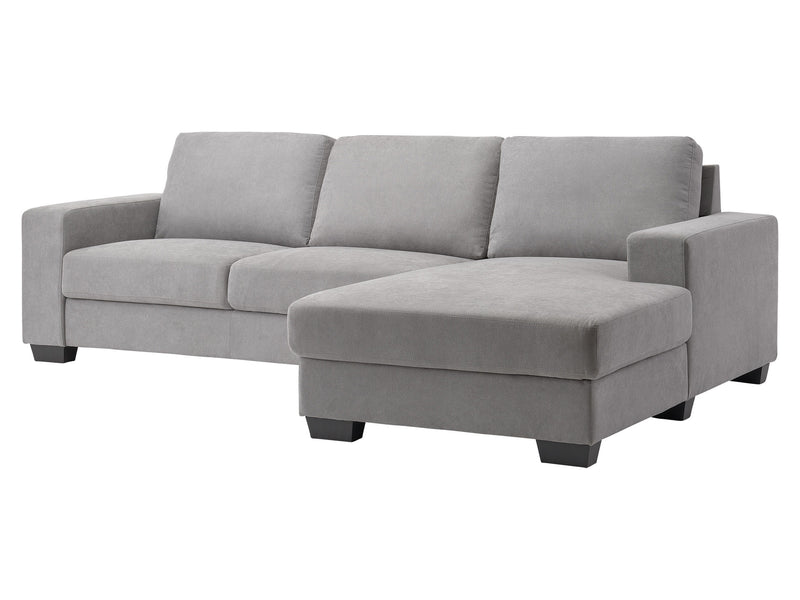 light grey Wide Sectional Couch, Left Facing Lyon collection product image by CorLiving