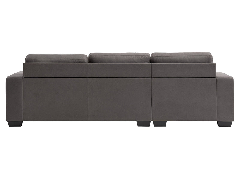 dark grey Wide Sectional Couch, Right Facing Lyon collection product image by CorLiving