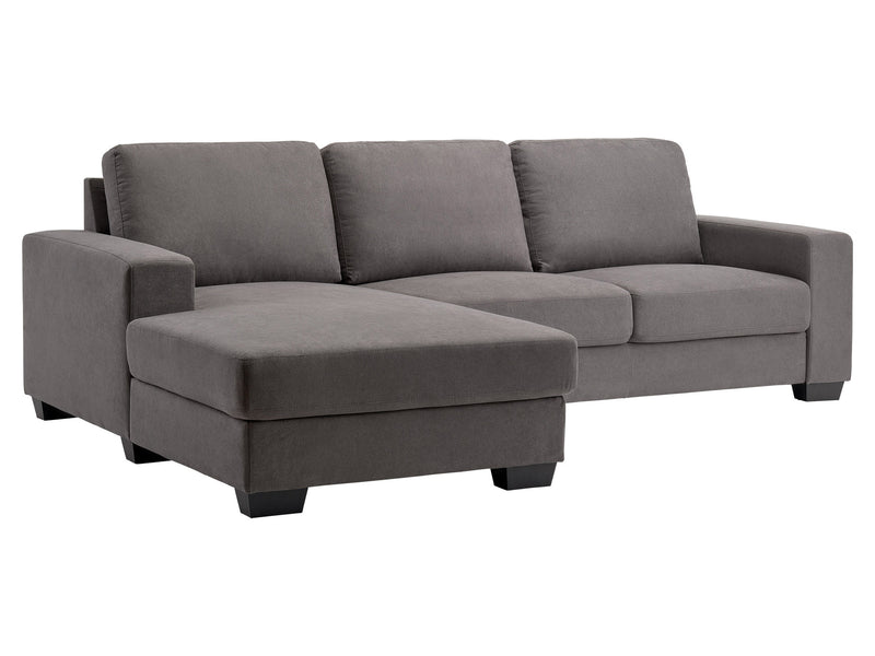 dark grey Wide Sectional Couch, Right Facing Lyon collection product image by CorLiving