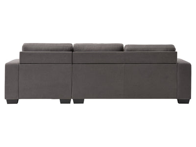 dark grey Wide Sectional Couch, Left Facing Lyon collection product image by CorLiving#color_dark-grey