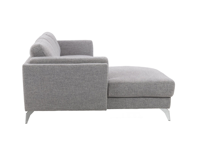 light grey L Shaped Sofa, Left Facing Lansing Collection product image by CorLiving