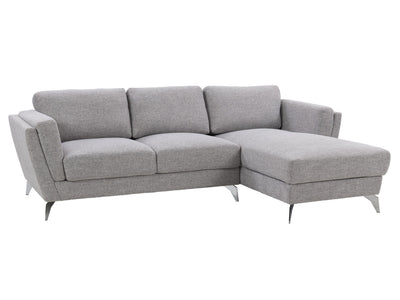 light grey L Shaped Sofa, Right Facing Lansing Collection product image by CorLiving#color_lansing-light-grey