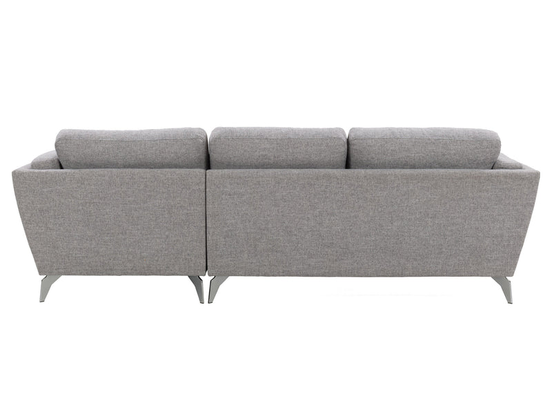 light grey L Shaped Sofa, Right Facing Lansing Collection product image by CorLiving