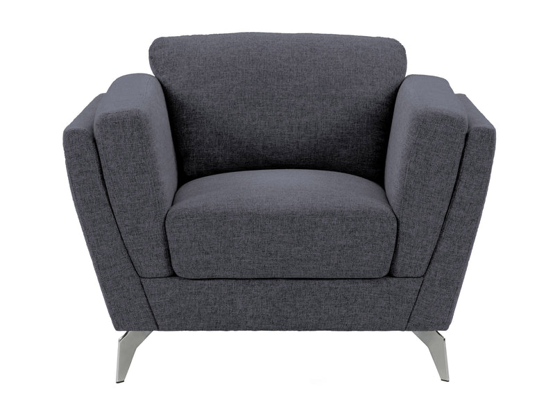 deep blue Upholstered Armchair Lansing Collection product image by CorLiving