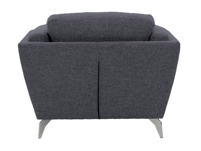 deep blue Upholstered Armchair Lansing Collection product image by CorLiving