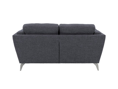 deep blue 2 Seat Sofa Loveseat Lansing Collection product image by CorLiving#color_lansing-deep-blue