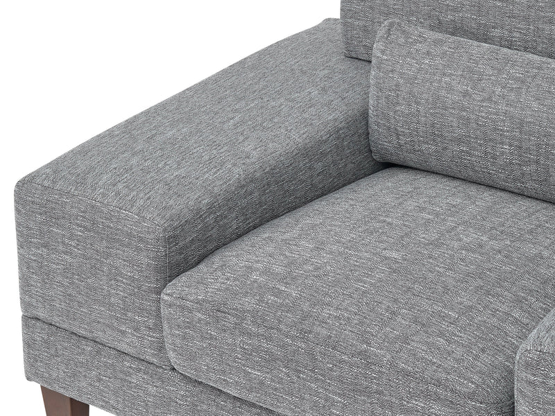 grey Wide Armchair Ava Collection detail image by CorLiving