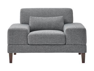 grey Wide Armchair Ava Collection product image by CorLiving#color_ava-grey