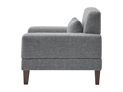 grey Wide Armchair Ava Collection product image by CorLiving#color_ava-grey