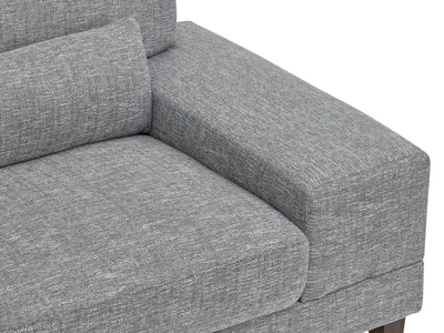 grey Modern Sectional Sofa, Right Facing Ava collection detail image by CorLiving#color_grey