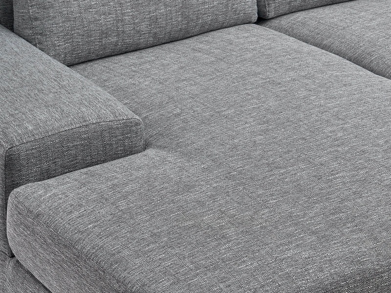 grey Modern Sectional Sofa, Right Facing Ava collection detail image by CorLiving