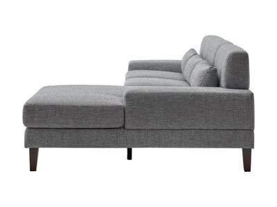 grey Modern Sectional Sofa, Left Facing Ava collection product image by CorLiving#color_grey