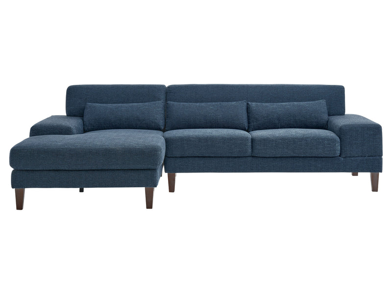 blue Modern Sectional Sofa, Right Facing Ava collection product image by CorLiving