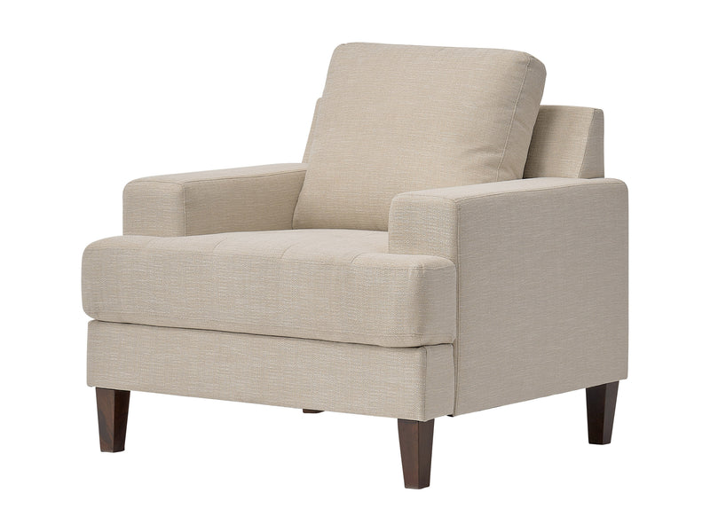 beige Mid Century Armchair Madelyn Collection product image by CorLiving