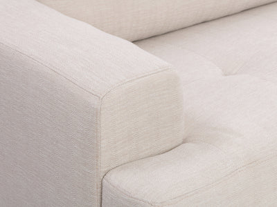 beige L Shaped Couch, Right Facing Madelyn collection detail image by CorLiving#color_beige