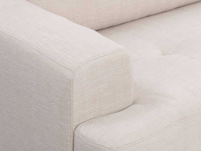 beige L Shaped Couch, Right Facing Madelyn collection detail image by CorLiving
