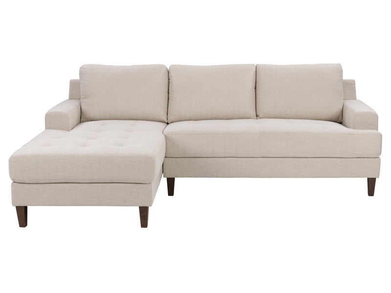 beige L Shaped Couch, Right Facing Madelyn collection product image by CorLiving