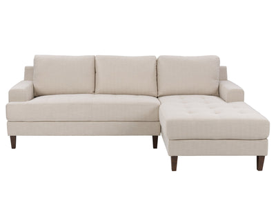 beige L Shaped Couch, Left Facing Madelyn collection product image by CorLiving#color_beige