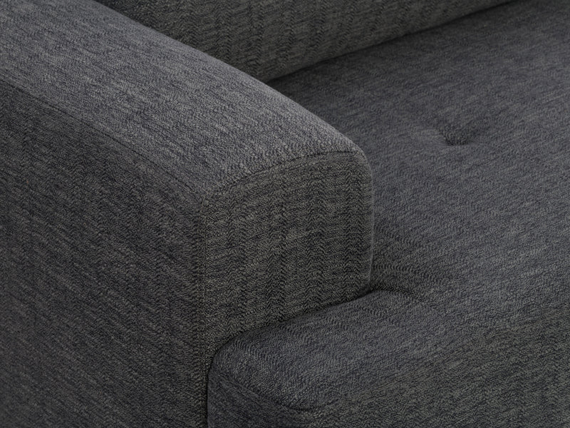 dark grey L Shaped Couch, Right Facing Madelyn collection detail image by CorLiving
