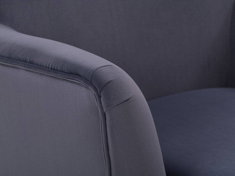 grey Modern Wingback Chair Eliana Collection detail image by CorLiving