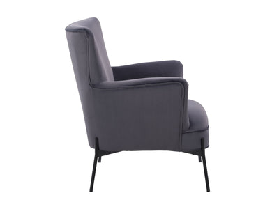 grey Modern Wingback Chair Eliana Collection product image by CorLiving#color_eliana-grey