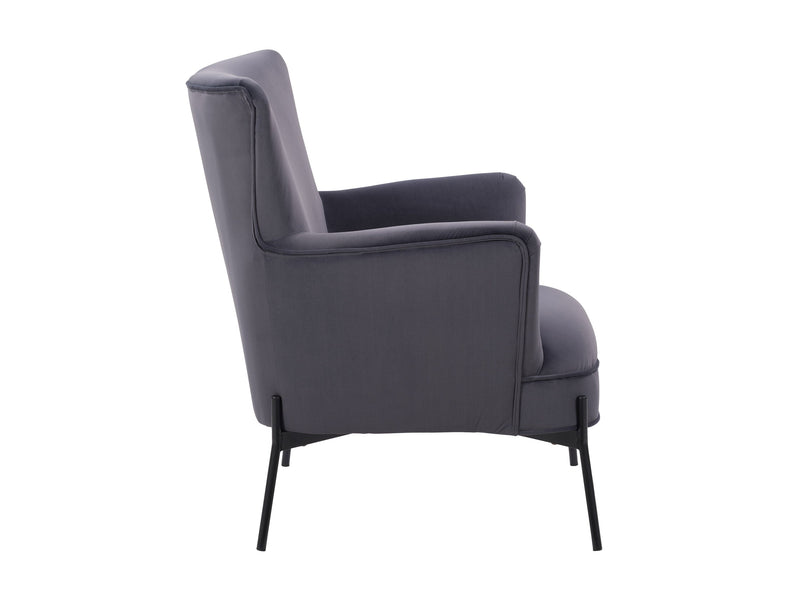 grey Modern Wingback Chair Eliana Collection product image by CorLiving