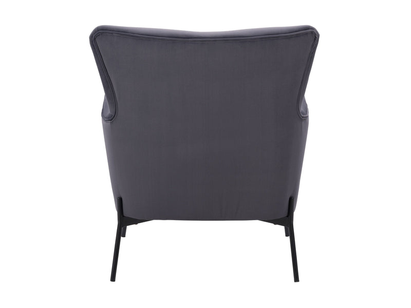grey Modern Wingback Chair Eliana Collection product image by CorLiving