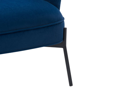 blue Modern Wingback Chair Eliana Collection detail image by CorLiving#color_eliana-blue