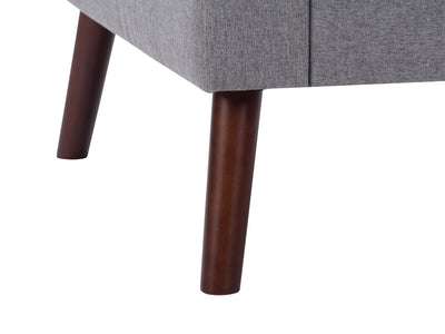 grey Tufted Accent Chair Lyla Collection detail image by CorLiving#color_lyla-grey