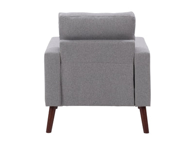 grey Tufted Accent Chair Lyla Collection product image by CorLiving#color_lyla-grey