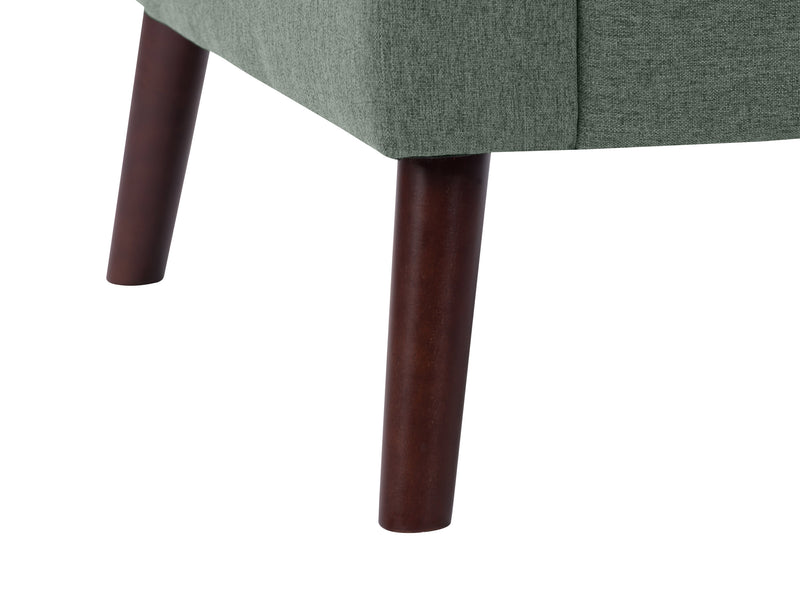 green Tufted Accent Chair Lyla Collection detail image by CorLiving