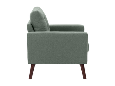 green Tufted Accent Chair Lyla Collection product image by CorLiving#color_lyla-green