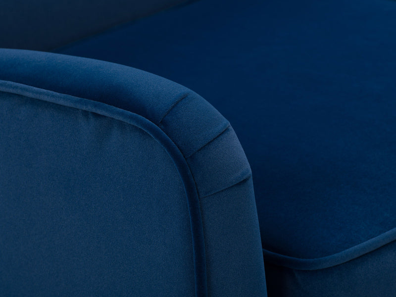 blue Velvet Accent Chair Isla Collection detail image by CorLiving