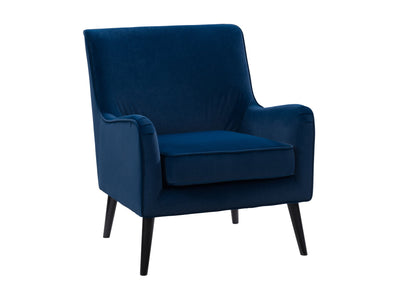 blue Velvet Accent Chair Isla Collection product image by CorLiving#color_isla-blue