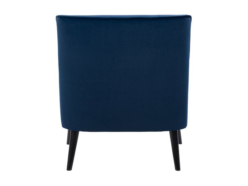 blue Velvet Accent Chair Isla Collection product image by CorLiving